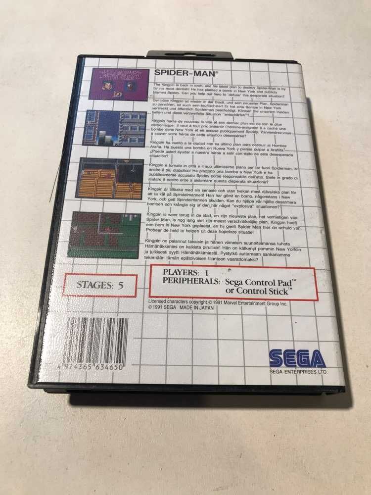 Spider-Man Spider Man Sega Master System Sklep Irydium