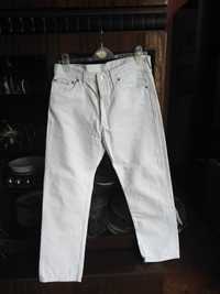 Spodnie LEVIS białe oryginalne kolor biały zapinane na guziki, idealne