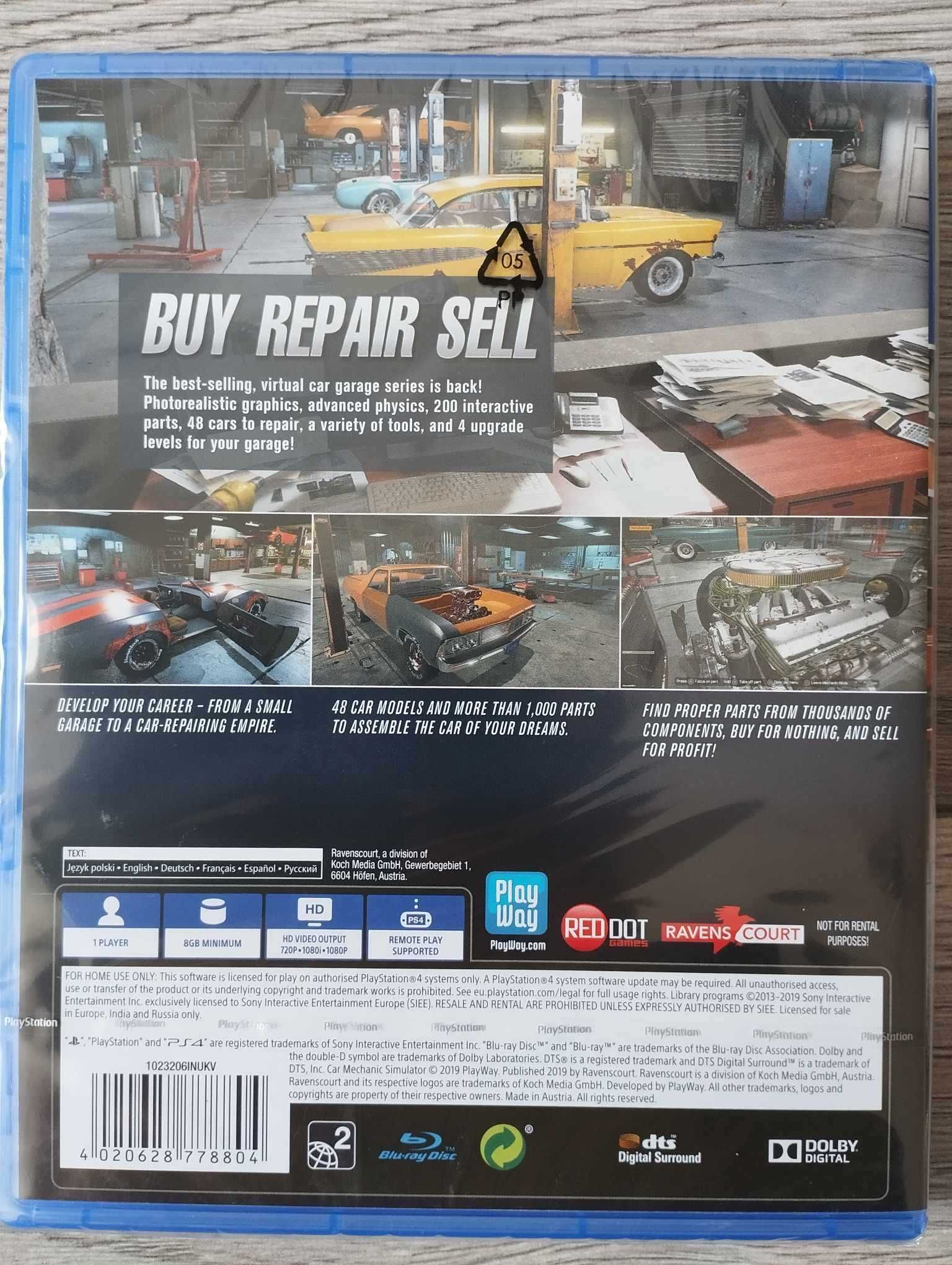 Nowa Gra Car Mechanic Simulator PS4/PS5 Playstation