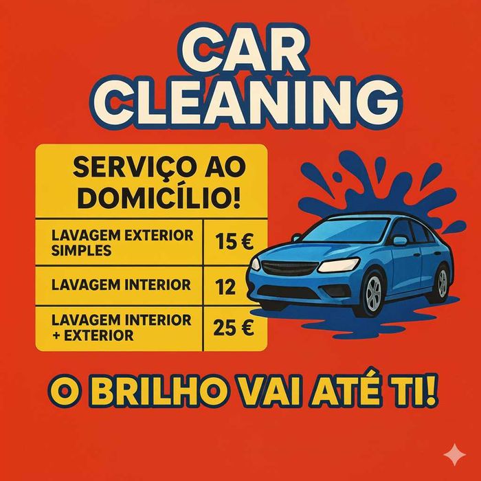 Lavagem automóvel em sua casa zona de Leiria