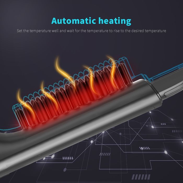 Беспроводная перезаряжаемая щётка для бороды.