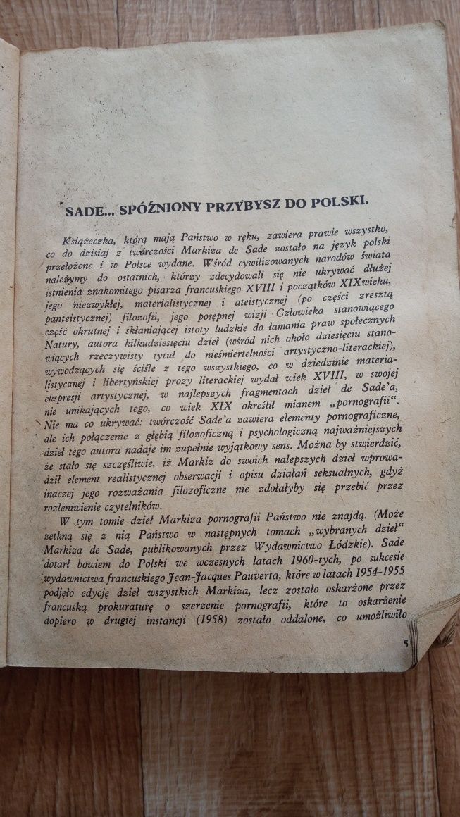 Niedole cnoty Zbrodnie miłości Donatien Alphonse Francois de Sade