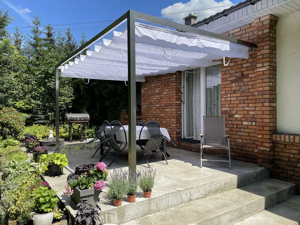 zadaszenie tarasu pergola nierdzewna