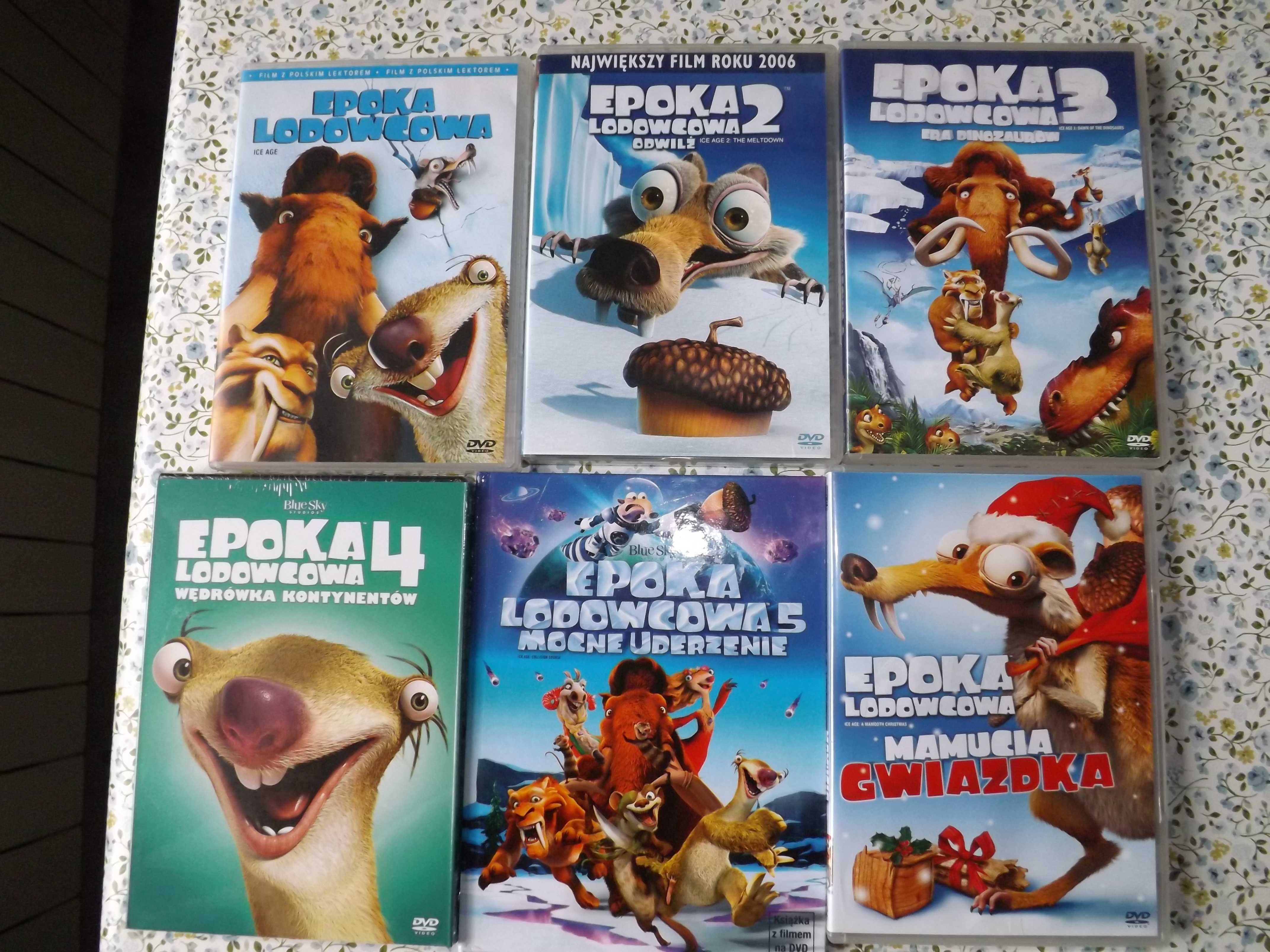 Epoka lodowcowa kolekcja komplet bajka dvd film