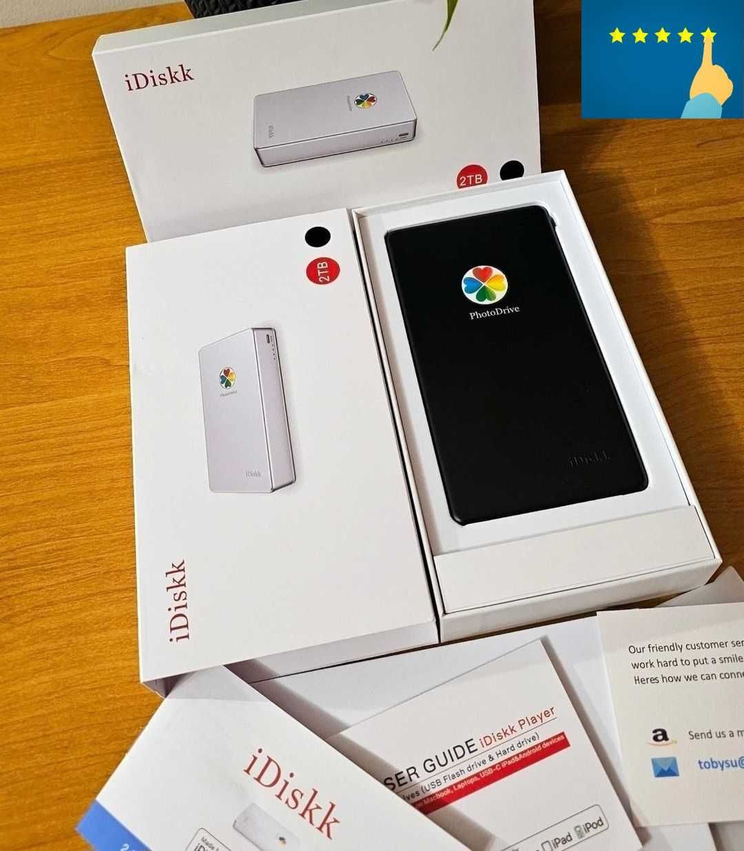 iDiskk USB HDD 2TB Apple iPhone iPad Macbook Android Windows Type-C