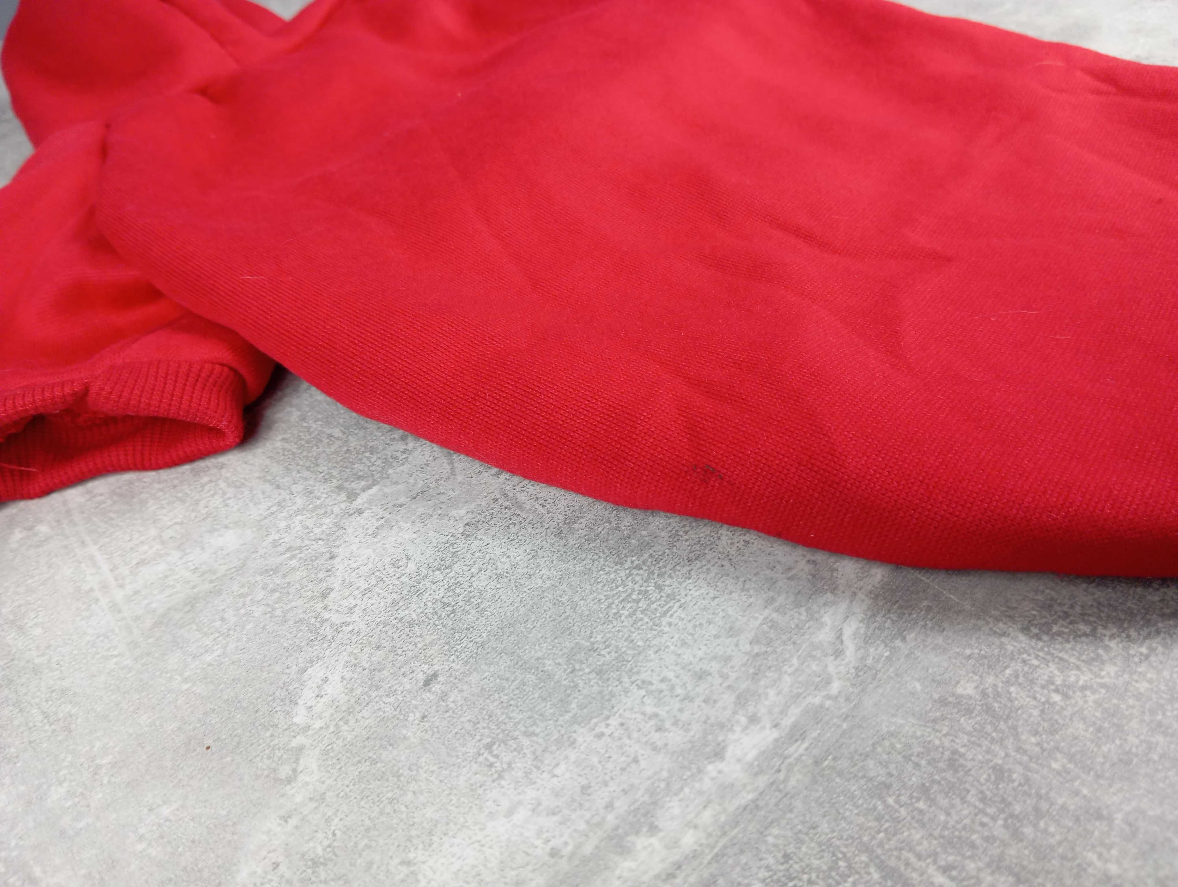 Ubranko dla Pieska Czerwony dresik Bluza z kapturem dla małego psa