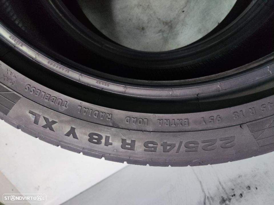 2 pneus como novos 225-45r18 continental - oferta dos portes