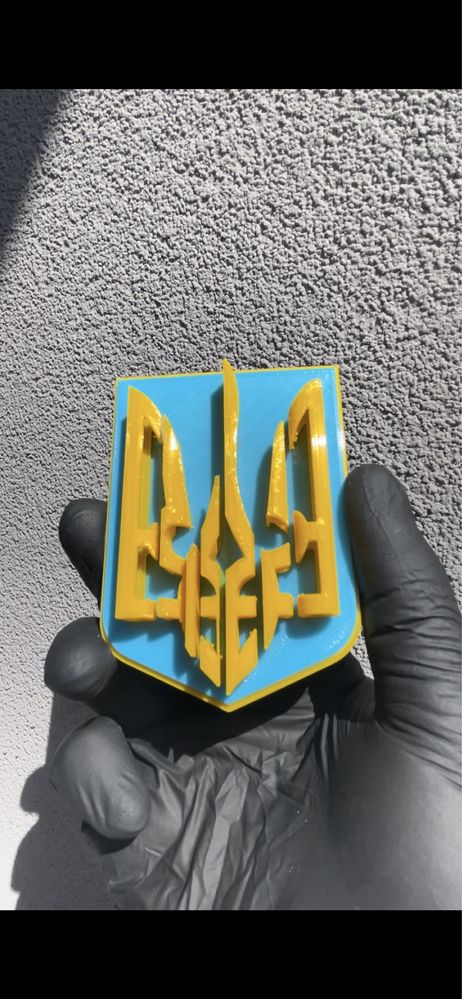 Герб України з написом на магнітах 3d (сувенір)
