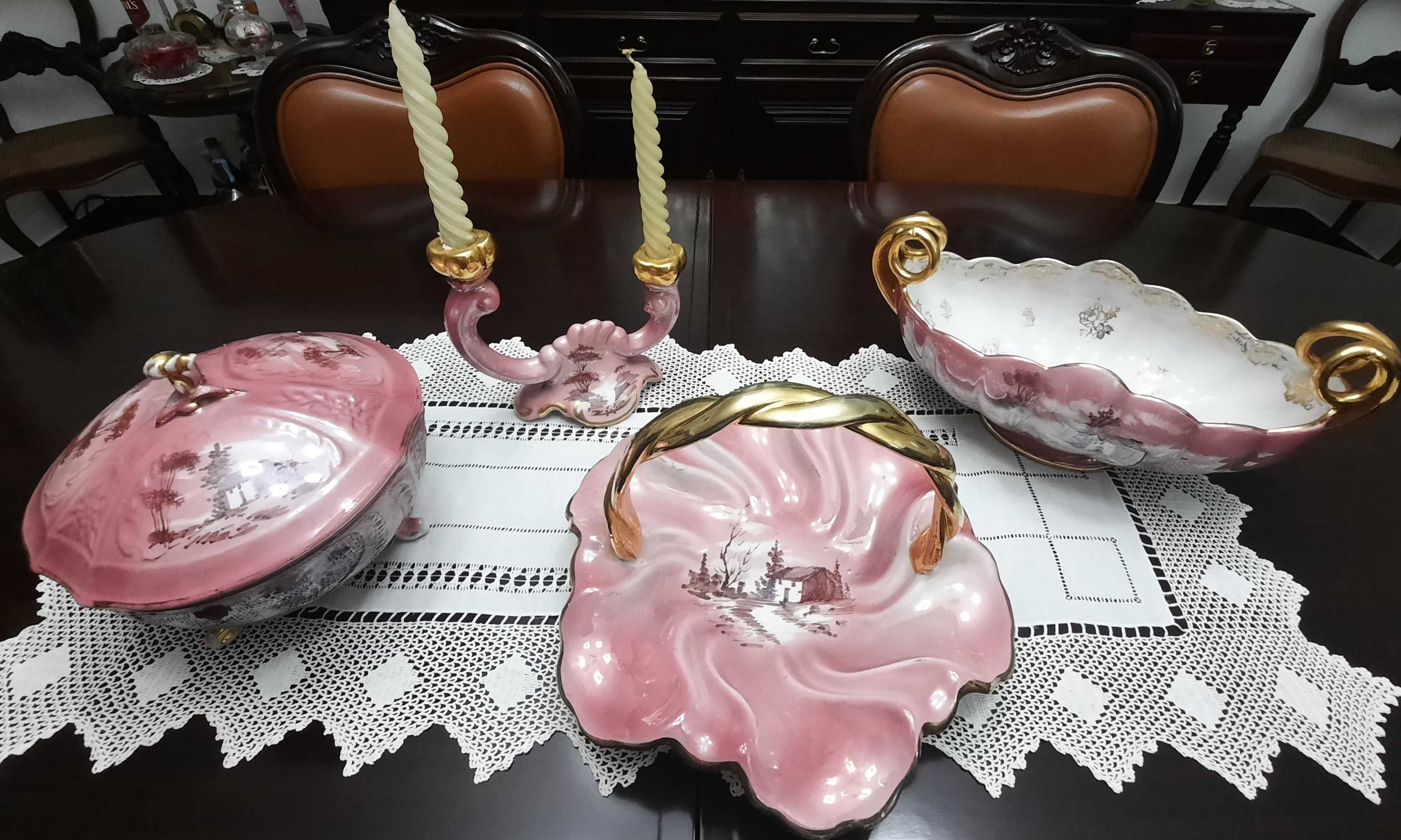 2 peças vintage decorativas da Fábrica de louça de Alcobaça,