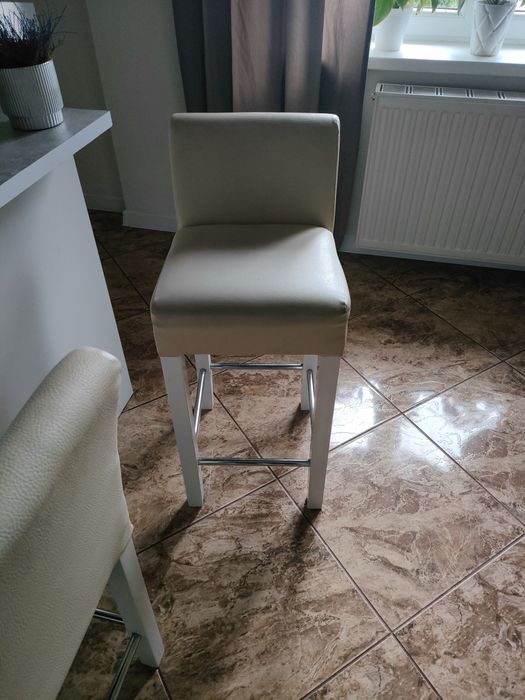 Hokery 2 szt. Ecru,butelkowa zieleń.