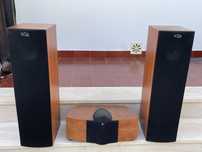 Colunas de som com excelente qualidade KEF