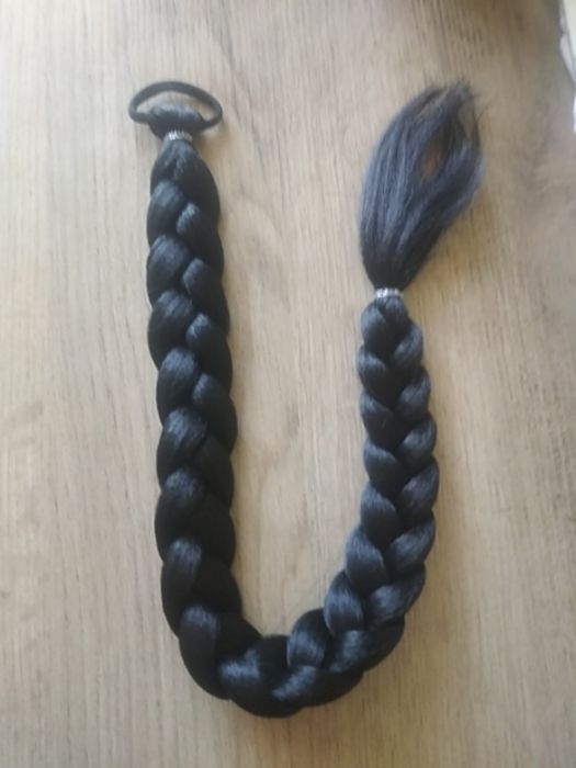 Красивая длинная черная коса 60 на 4