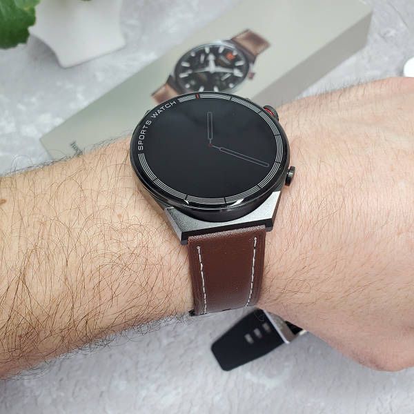 Круглий водостійкий Смарт годинник Hoco Y11 з 2 ремінцями