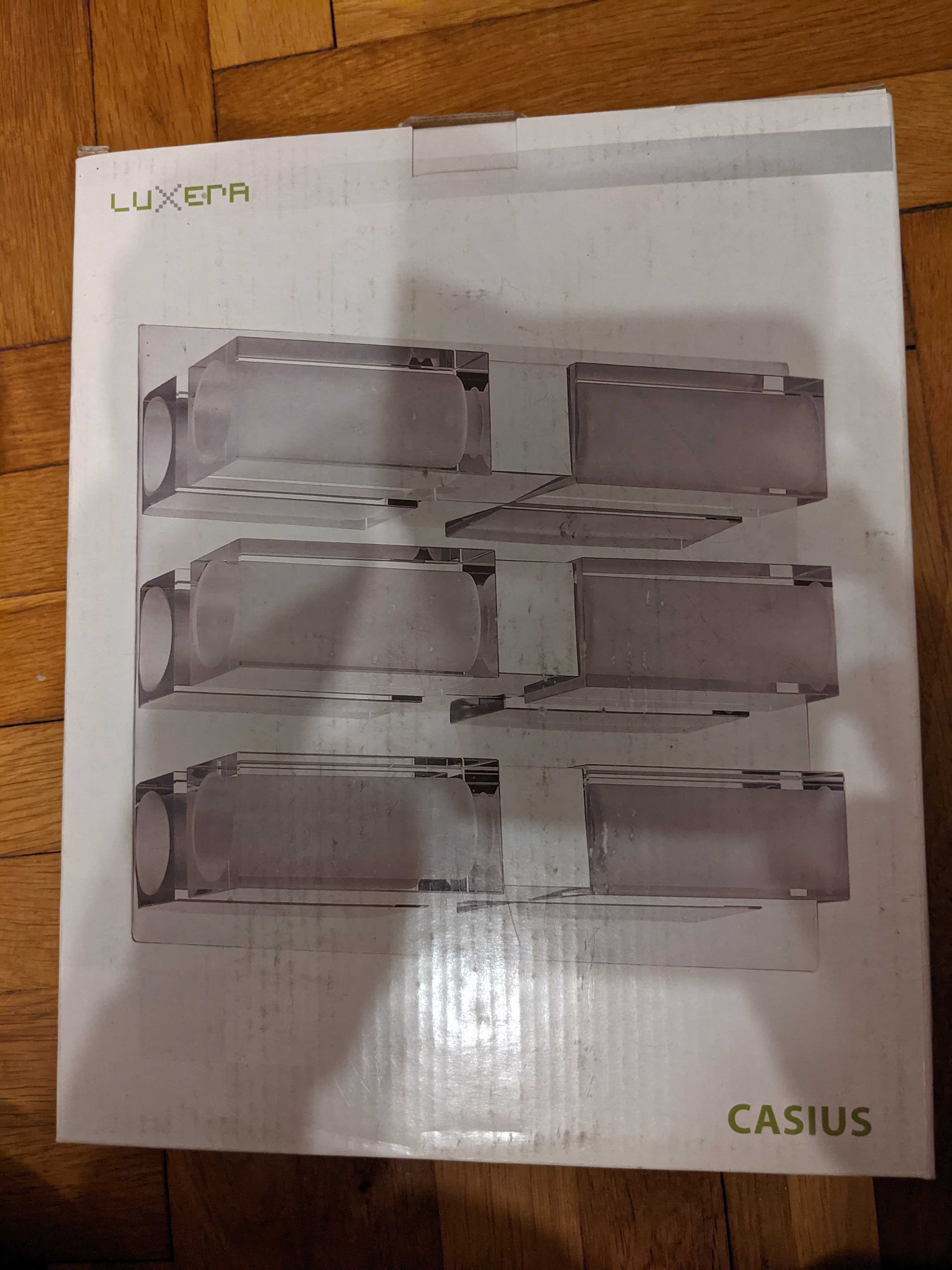 3 lampy: 2  Kinkiety Luxera Glamour G9 CASIUS 8030 oraz Plafon 8033