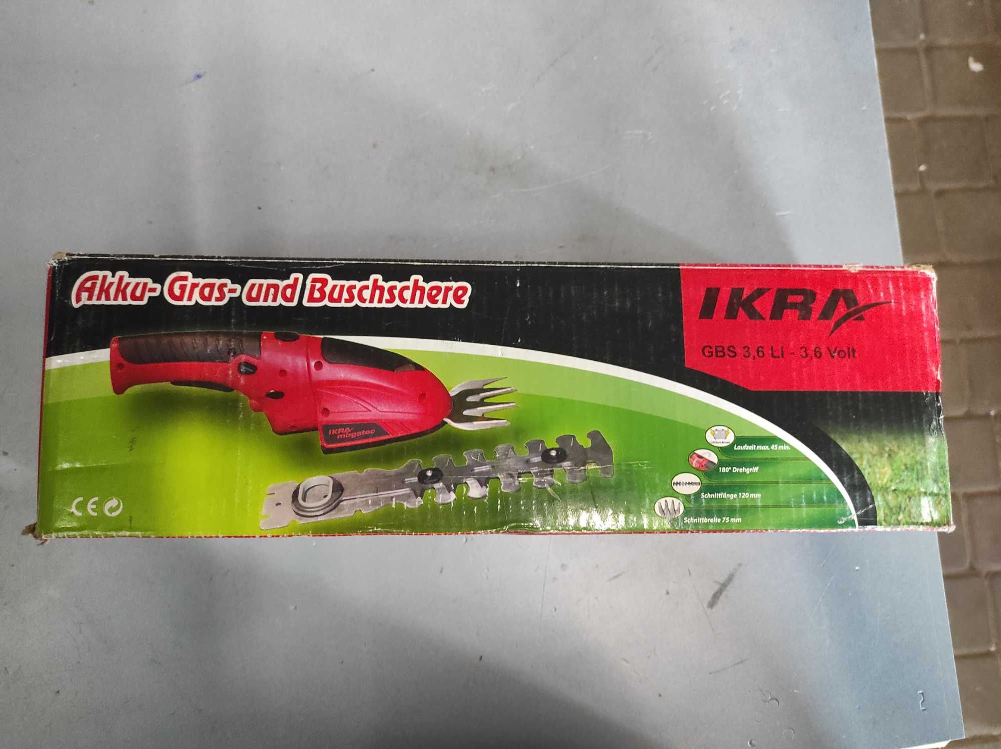 Садовые ножницы аккумуляторные Ikra Mogatec GBS 3,6 V