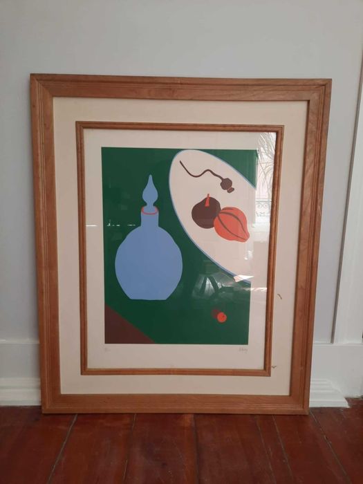 Serigrafia de Nikias Skapinakis - Natureza morta