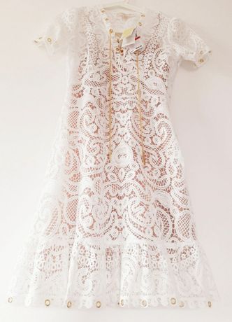 Sukienka biała koronkowa Michael Kors XS