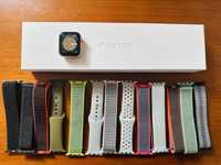 Apple watch series 6 dourado com 13 braceletes e caixa original