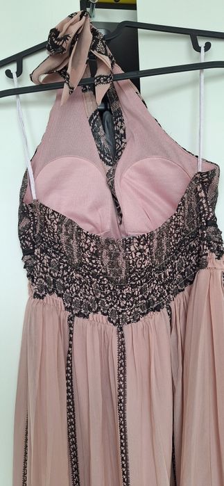 Sukienka maxi brudny róż