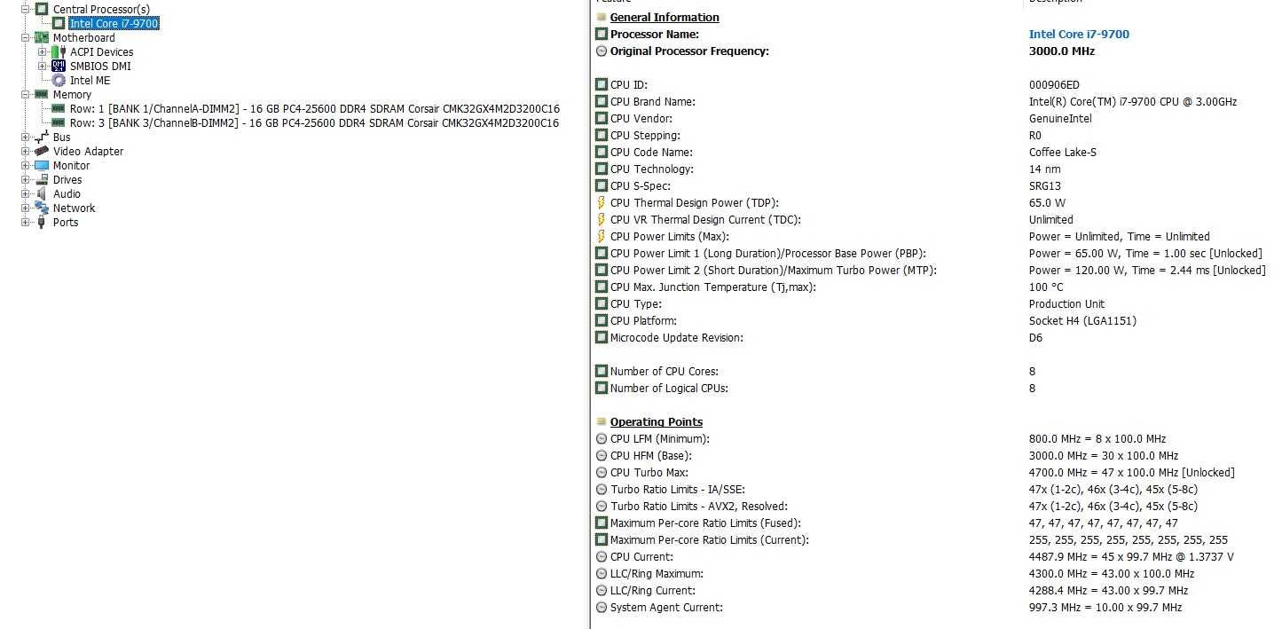 Procesor Intel core i7-9700