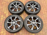 3742. Koła zimowe Focus Mondeo Puma 5x108 215/55/17 2023r 8mm czarne