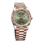 Rolex Day-Date 40mm 228235 President , Olive Green Dial, 18K Gold