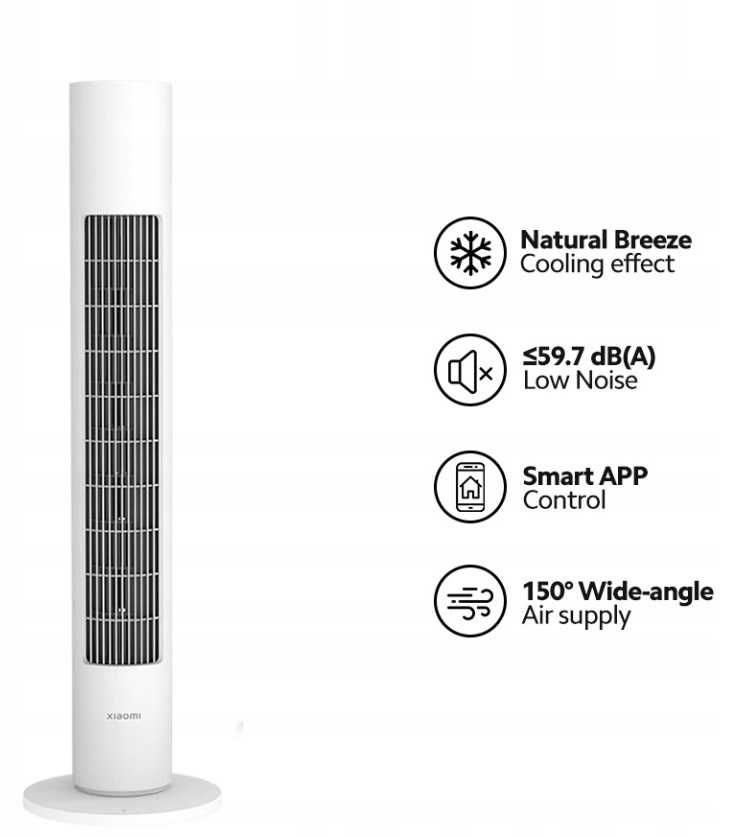 Wentylator kolumnowy XIAOMI Smart Tower Fan 2 WIFI