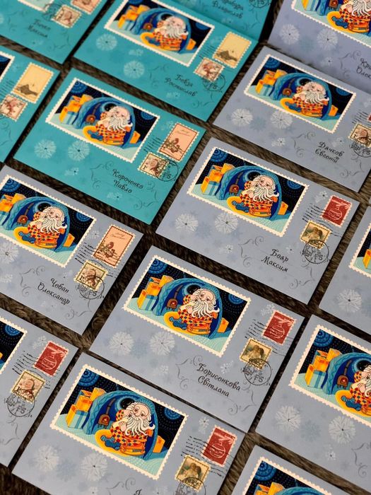 Новорічні листи від Миколая, Різдвяні листівки