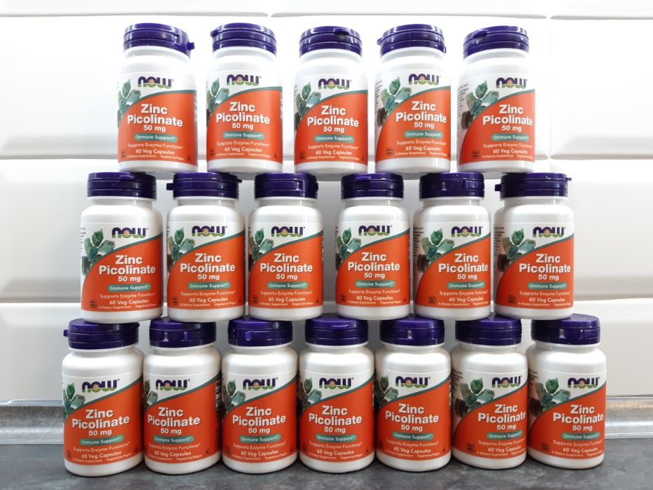 Now Foods, Zinc Picolinate 50 мг (60 капс.), цинк пиколинат