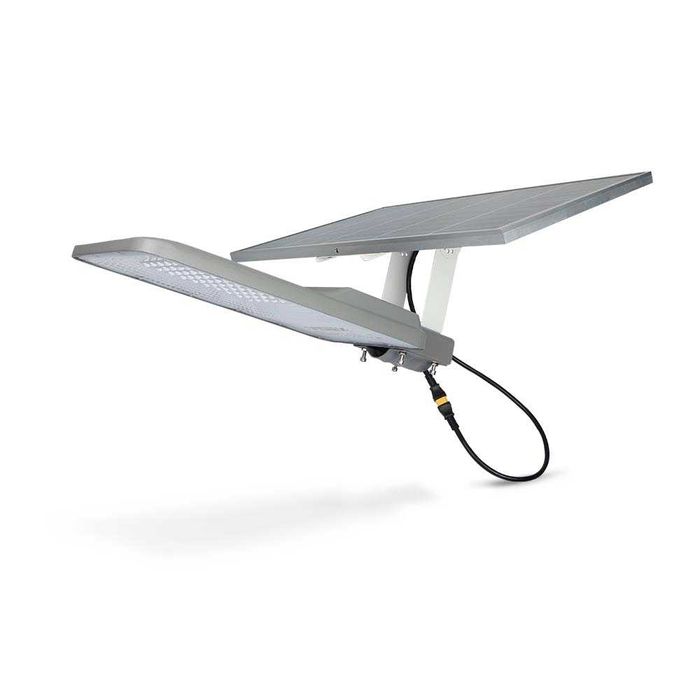 VIDEX 30W вуличний ліхтар акумуляторний з сонячною панельлю; Прожектор