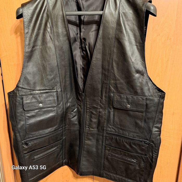 Kamizelka męska-skórzana