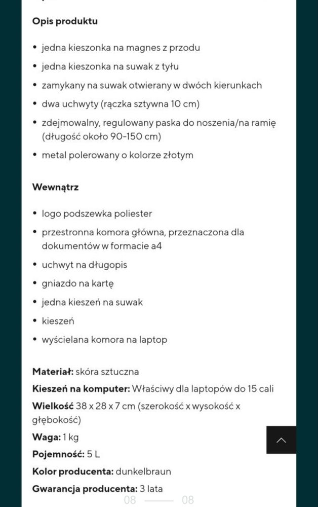 Torba aktówka bugatti