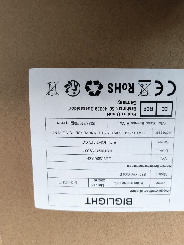 BIGLIGHT Bezprzewodowe oświetlenie obrazów