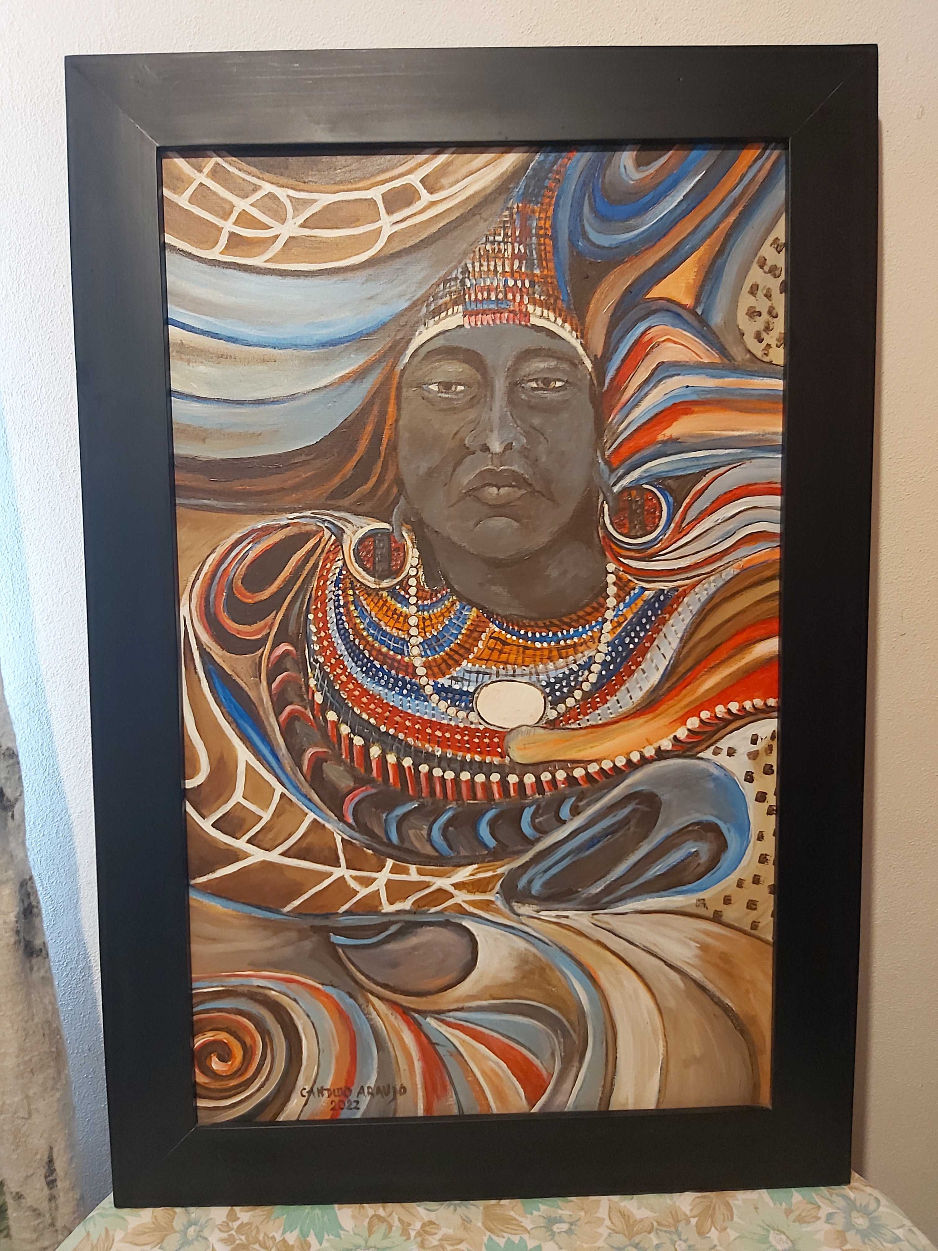 pintura em acrílico sobre tela