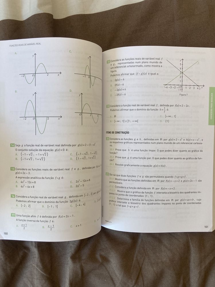 Livro de exercícios de Matemática