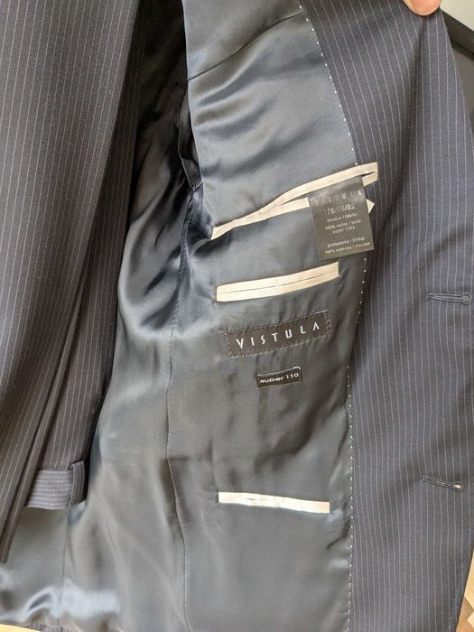Garnitur męski Vistula wełna Super 110's r. 176/96/82