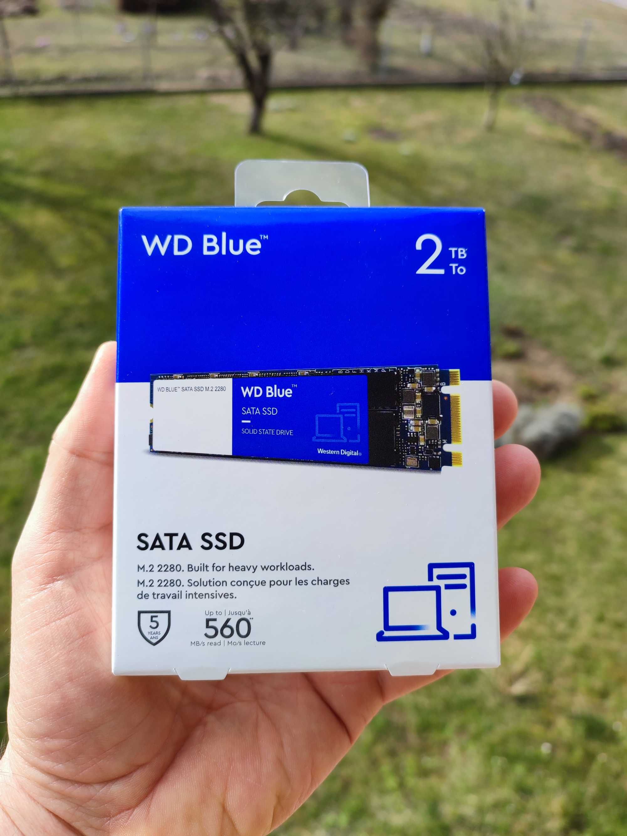 WD Blue SATA SSD 2TB. Dysk M.2 SATA. Fabrycznie nowy.