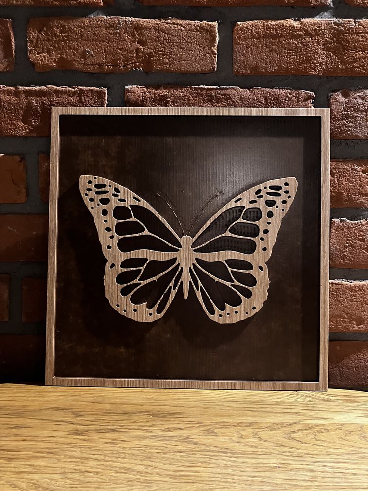 Obraz w drewnie „Motyl”