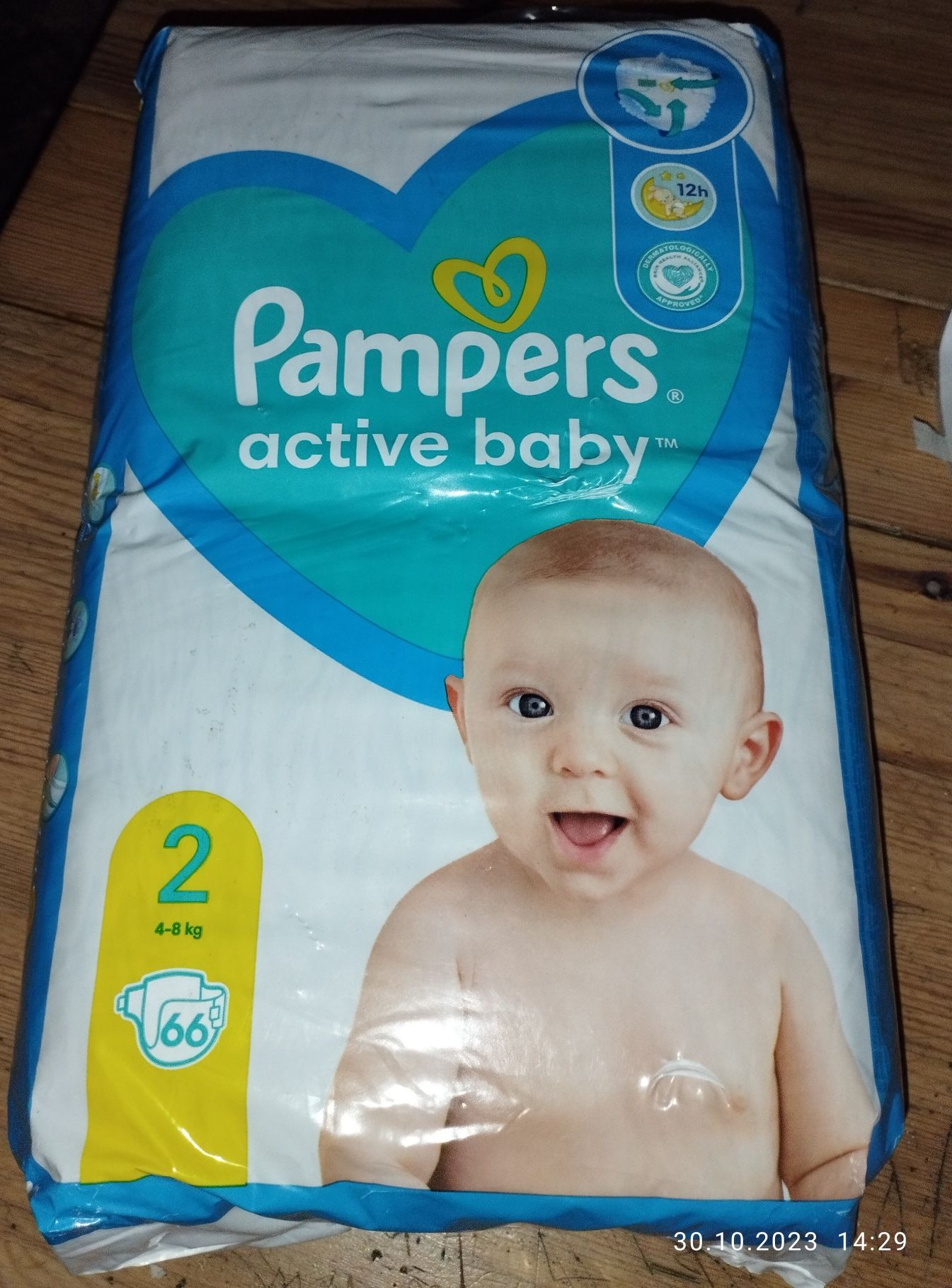 Pampersy 2 active baby