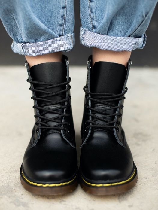Женские Кожаные Ботинки Dr.Martens Доктор Мартинс