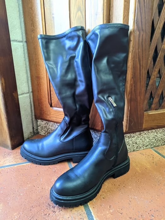 Botas de cano alto pretas / black / negro / noir