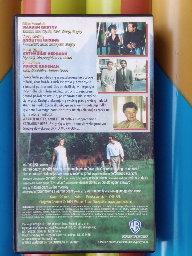 Kaseta VHS Love Affair (1994) – Przygoda miłosna, Warner Home Video

O