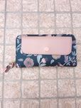 Porta-moedas Parfois azul e rosa grande