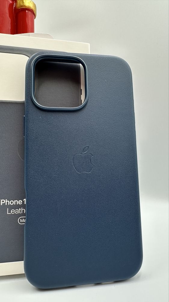 Skórzane Magsafe Etui do Iphone’a 16 Pro Max Blue