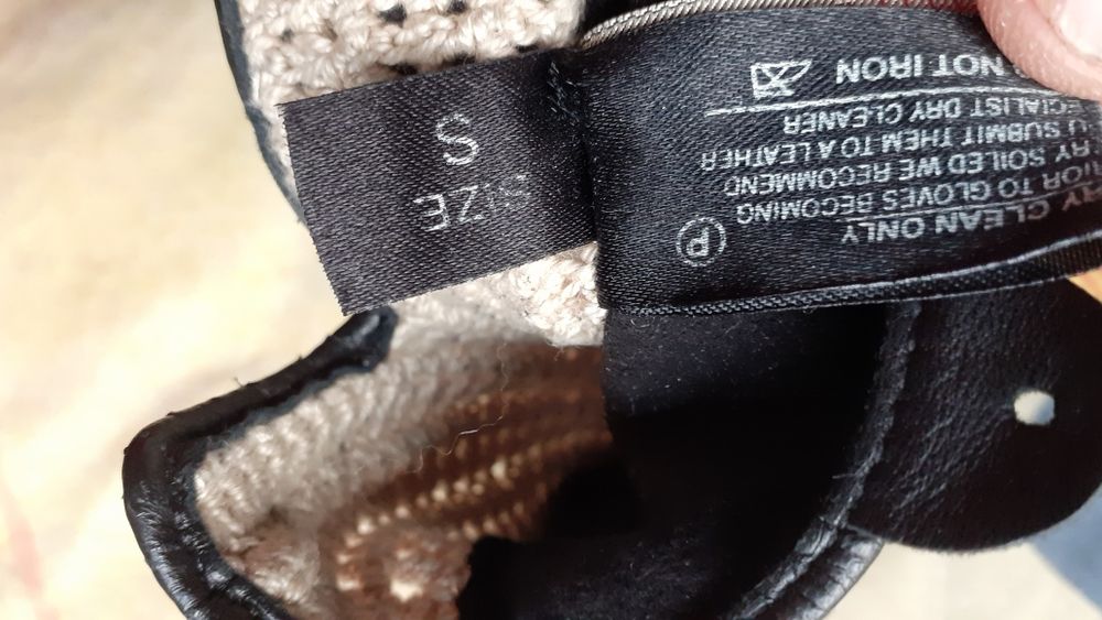 Перчатки для вождения Dents(Великобритания), черная кожа S.