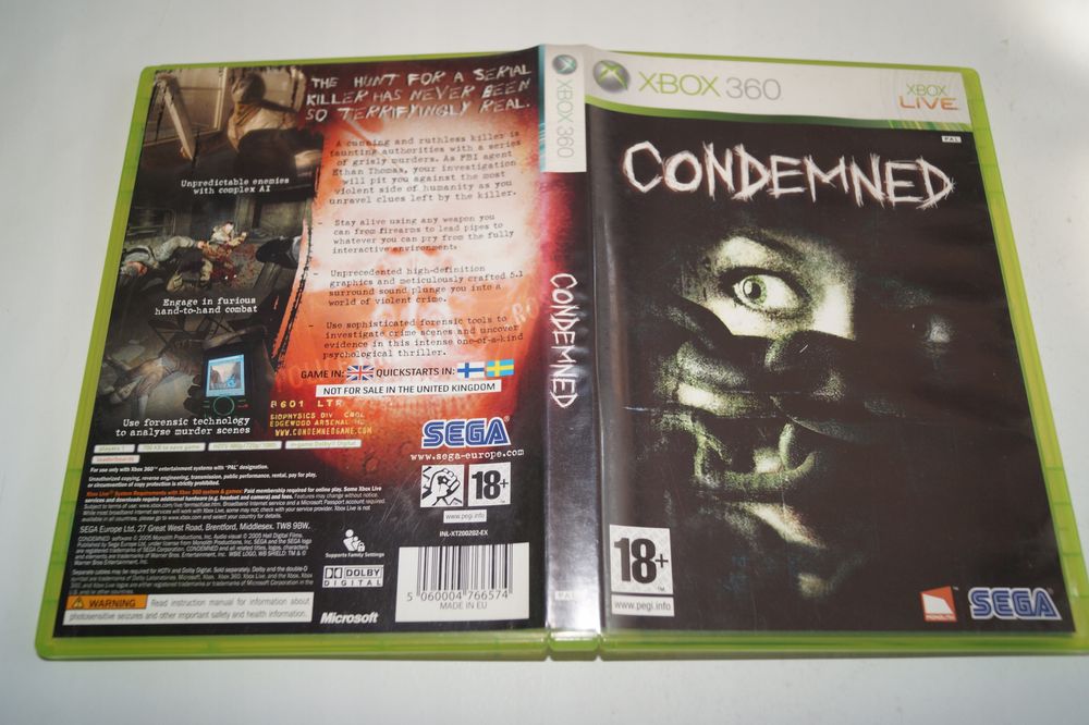 Condemned Xbox 360 Pudełkowa