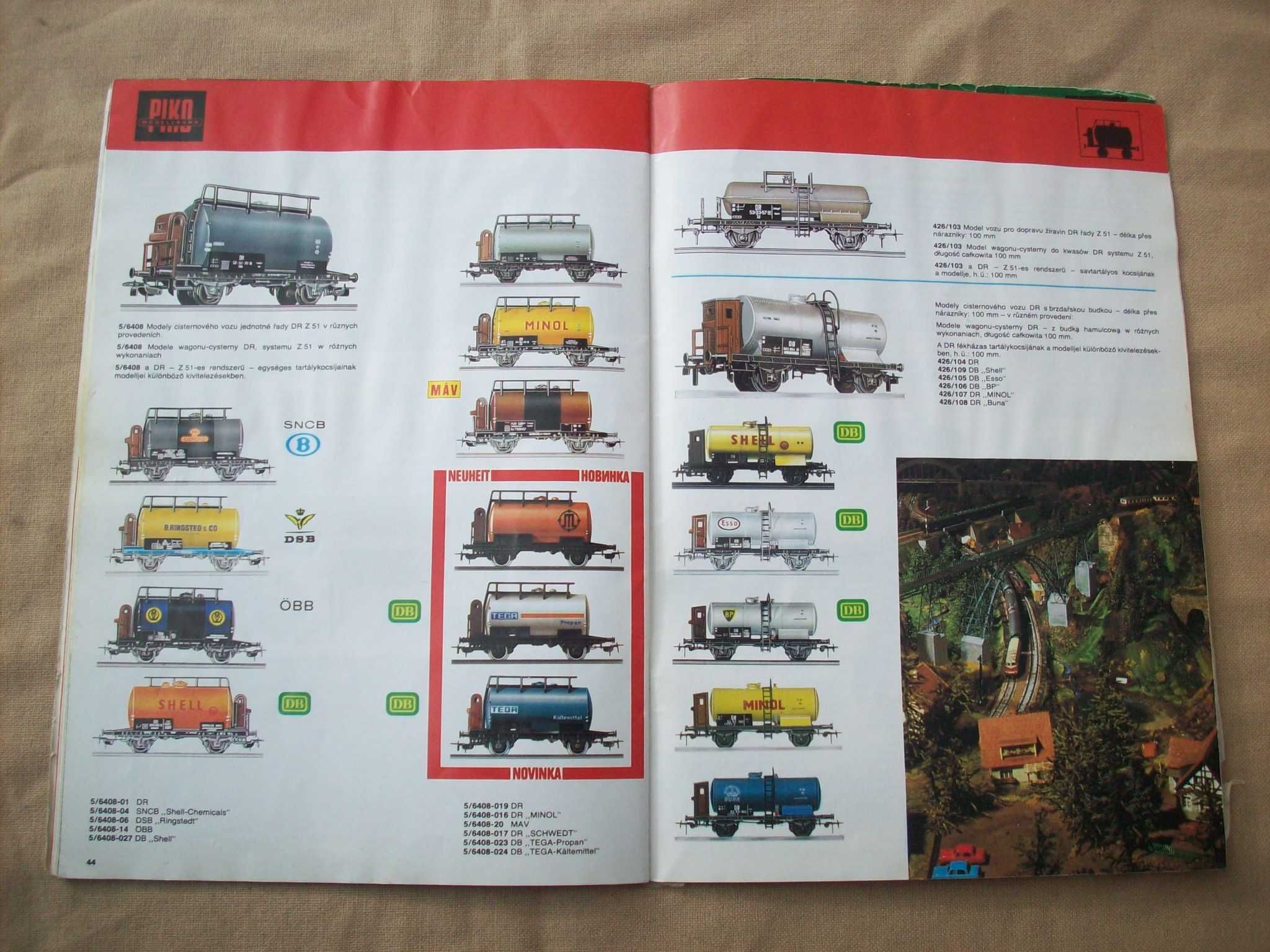 PIKO HO Modellbahn katalog, stary, używany, podniszczony.