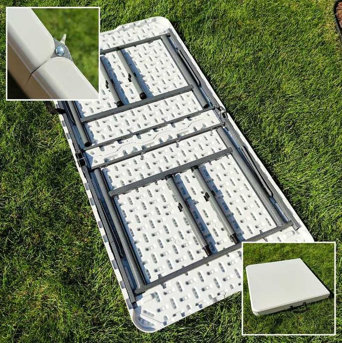 Складний стіл (два рівня регулювання висоти) 122*61*74СМ