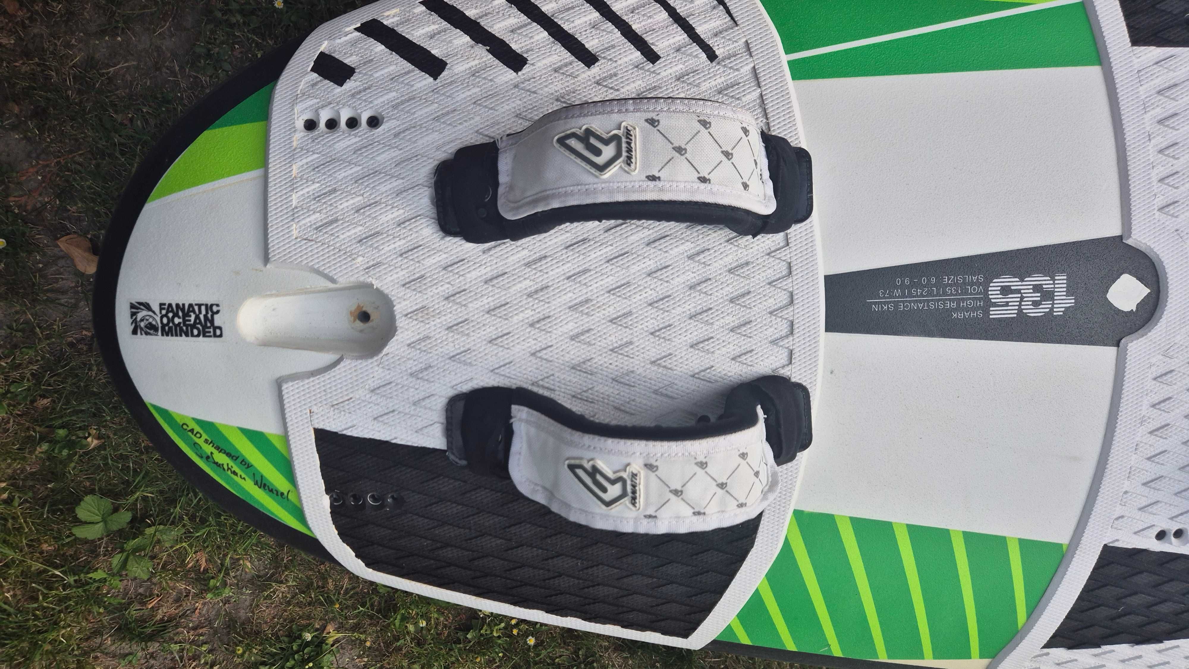 Deska Fanatic Shark 135L HRS Stan idealny strapy i fin