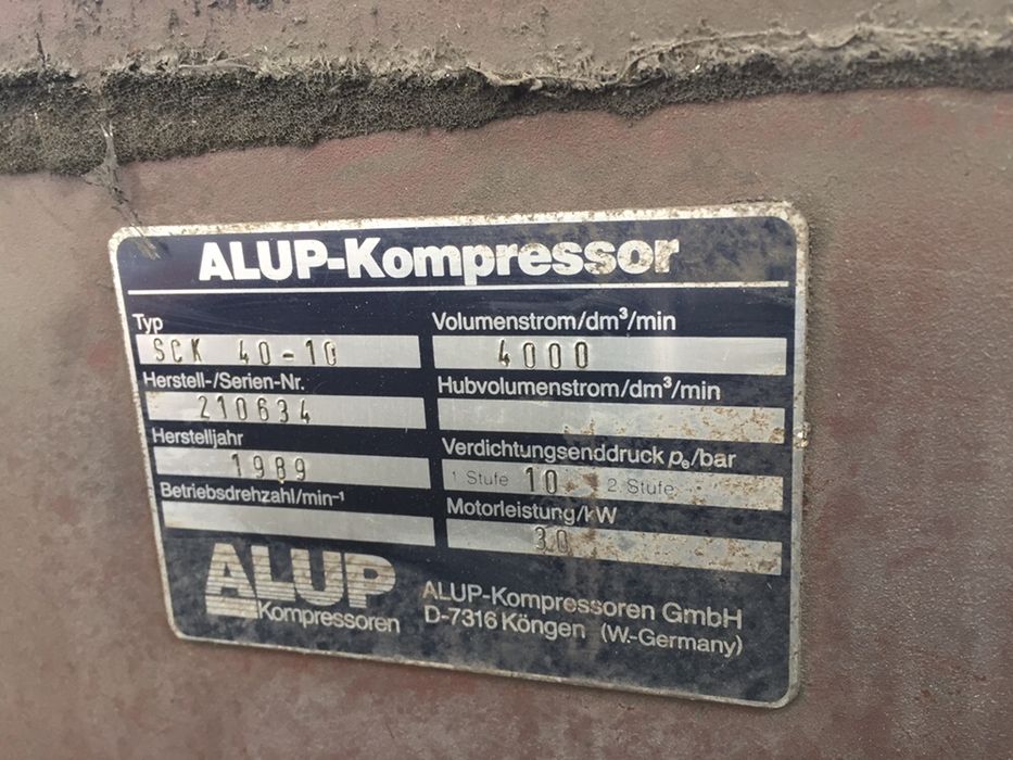 Alup sprężarka kompresor srubowy silnik 30 kw